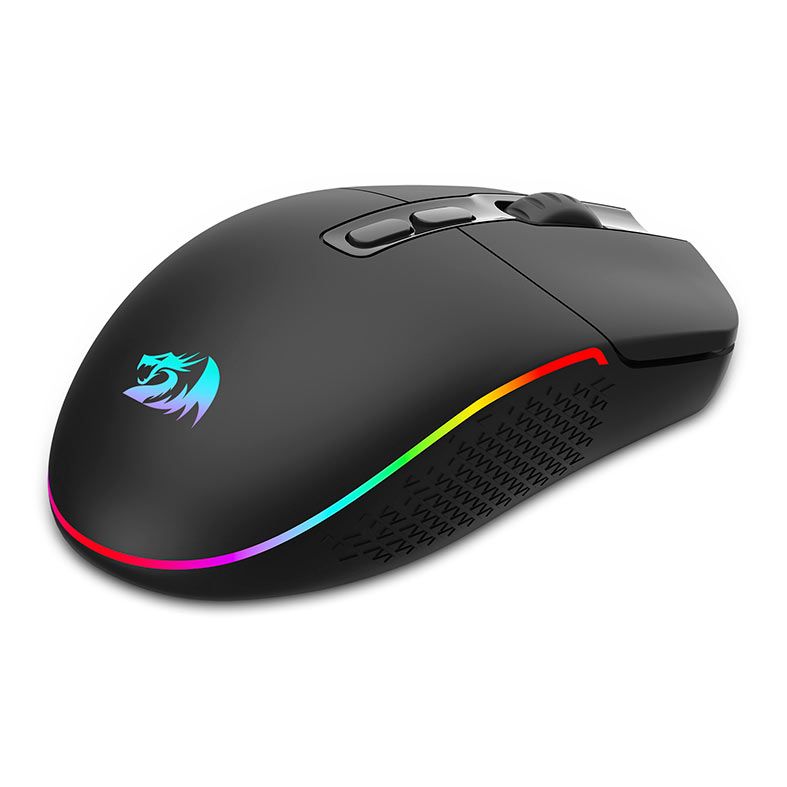 Mouse Gamer Redragon Invader Pro, RGB, 10000DPI, 8 Botoes, Wireless, Preto, M719RGB-PRO