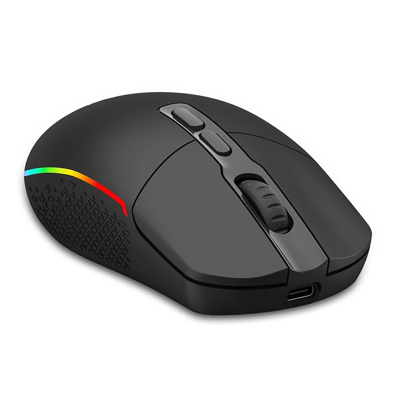 Mouse Gamer Redragon Invader Pro, RGB, 10000DPI, 8 Botoes, Wireless, Preto, M719RGB-PRO