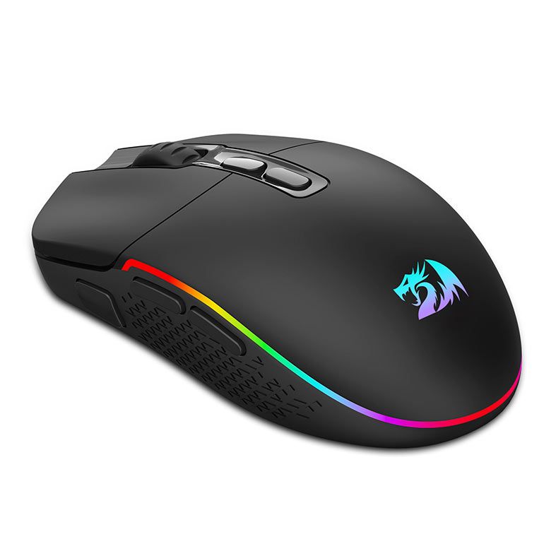 Mouse Gamer Redragon Invader Pro, RGB, 10000DPI, 8 Botoes, Wireless, Preto, M719RGB-PRO