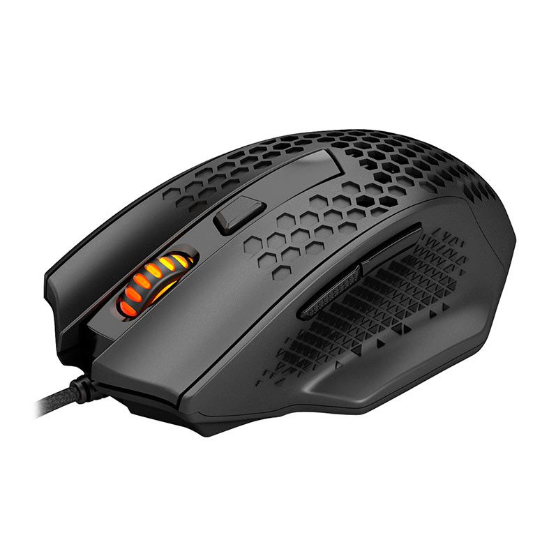Mouse Redragon Bomber, 12400DPI, 6 Botoes, USB, Preto, M722