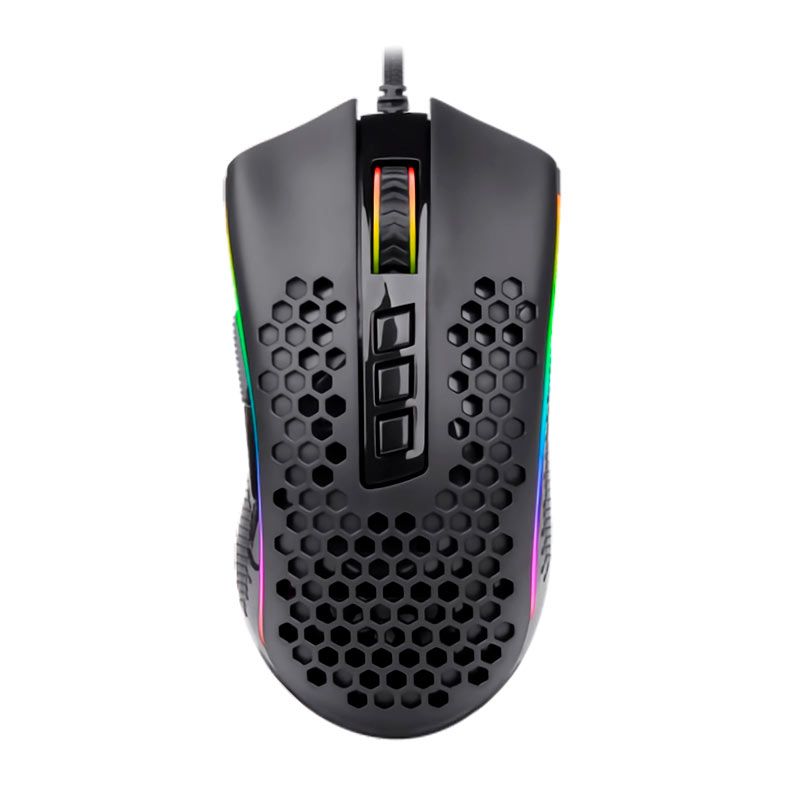 Mouse Gamer Redragon Storm RGB 12400DPI Preto, M808-RGB