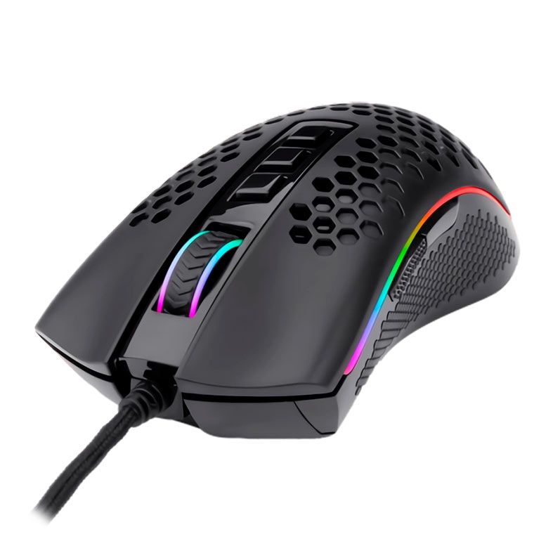 Mouse Gamer Redragon Storm RGB 12400DPI Preto, M808-RGB