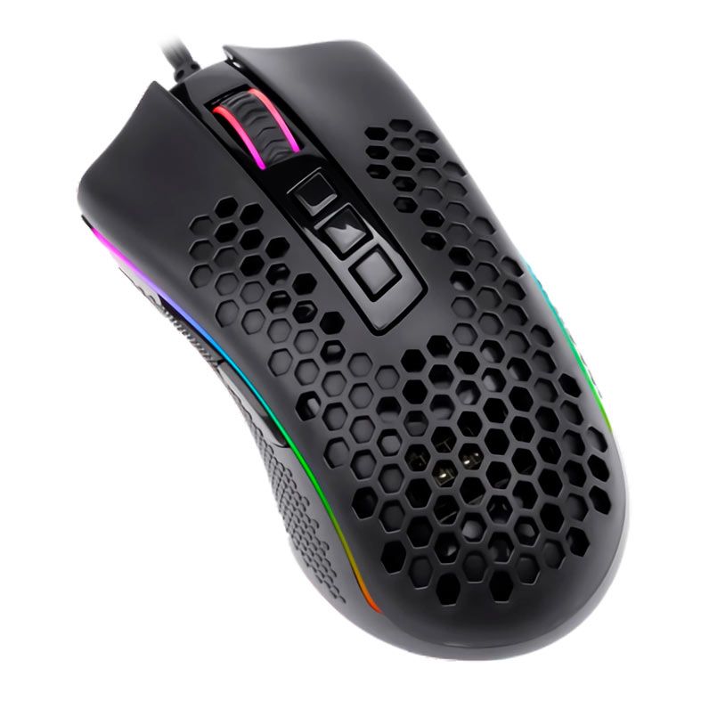 Mouse Gamer Redragon Storm RGB 12400DPI Preto, M808-RGB