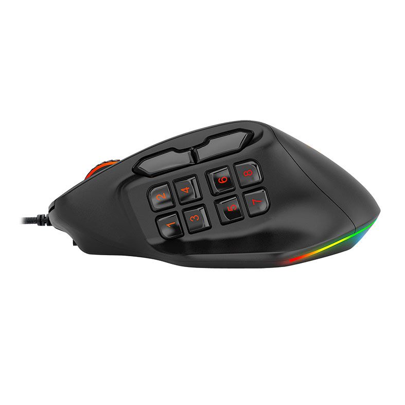 Mouse Gamer Redragon Aatrox, RGB, 12400DPI, 15 Botoes, Preto, M811-RGB