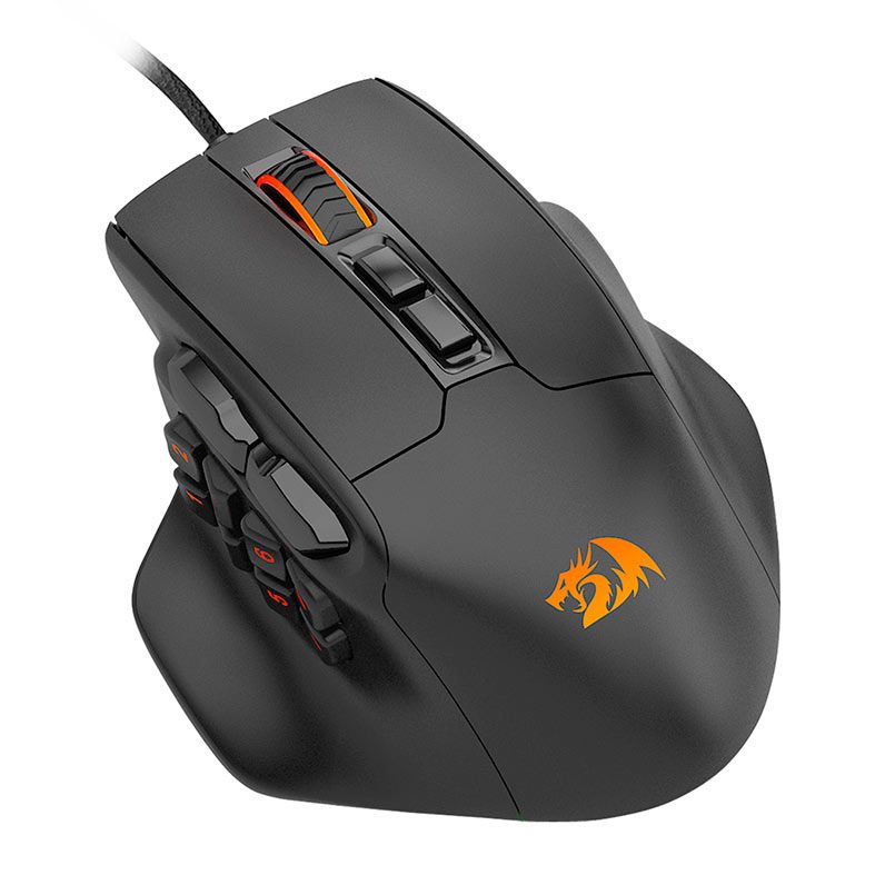 Mouse Gamer Redragon Aatrox, RGB, 12400DPI, 15 Botoes, Preto, M811-RGB
