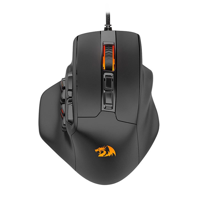 Mouse Gamer Redragon Aatrox, RGB, 12400DPI, 15 Botoes, Preto, M811-RGB