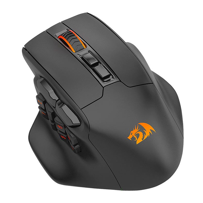 Mouse Gamer Redragon Aatrox Pro, RGB, 26000DPI, 15 Botoes, Wireless, Preto, M811RGB-PRO