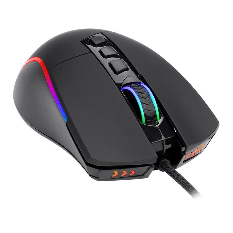 Mouse Gamer Redragon Plank , RGB, 16000DPI, 9 Botoes, USB, Preto, M812-RGB