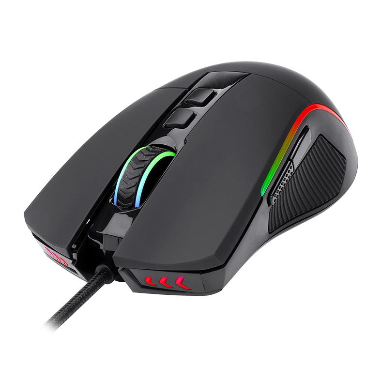 Mouse Gamer Redragon Plank , RGB, 16000DPI, 9 Botoes, USB, Preto, M812-RGB