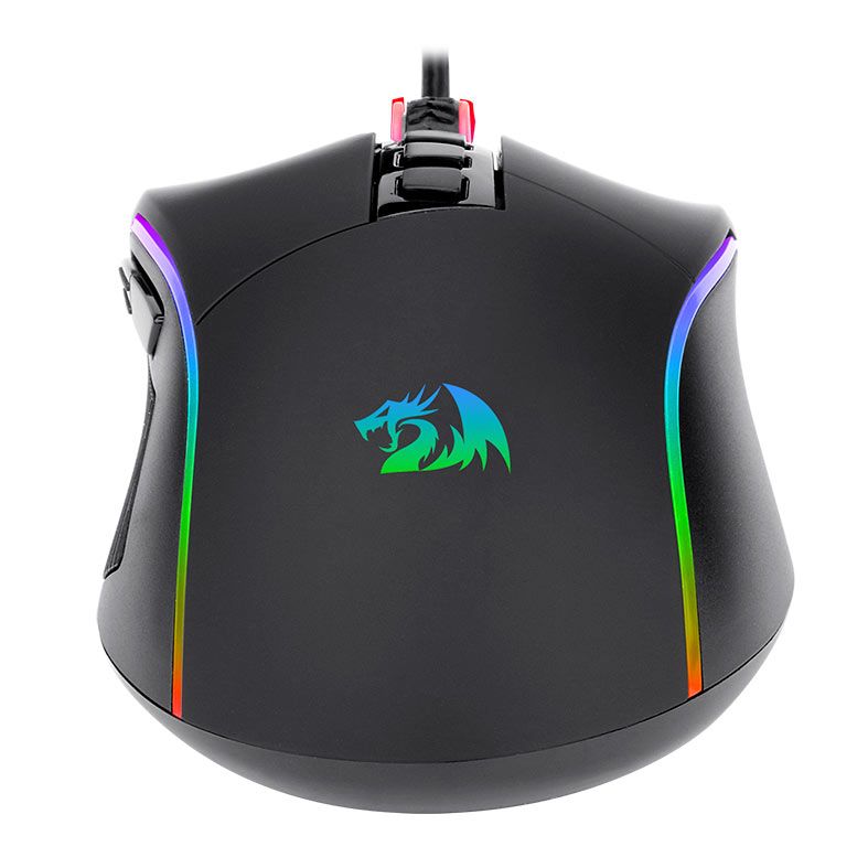 Mouse Gamer Redragon Plank , RGB, 16000DPI, 9 Botoes, USB, Preto, M812-RGB