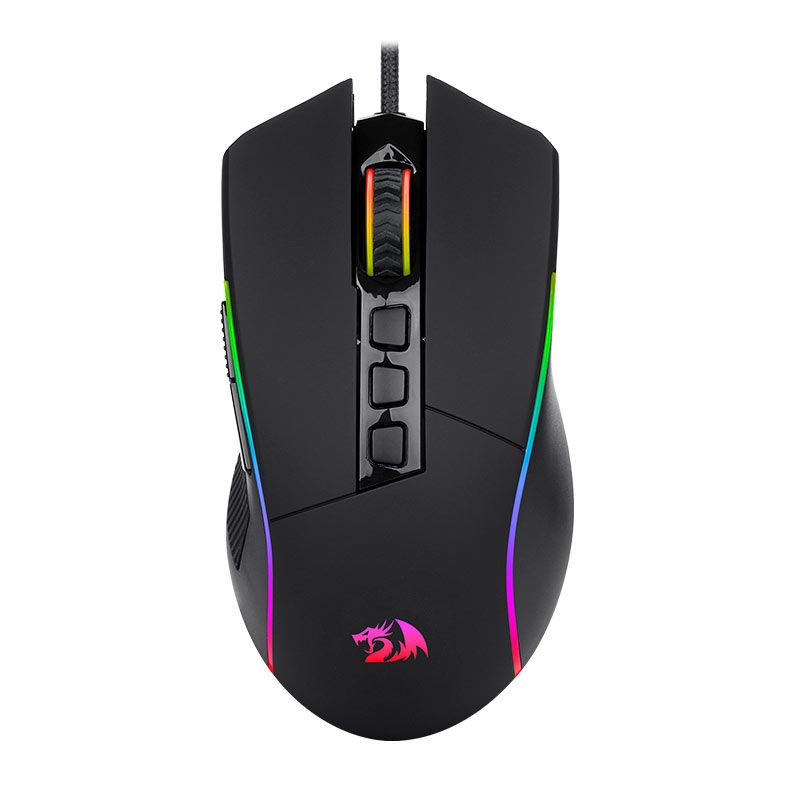 Mouse Gamer Redragon Plank , RGB, 16000DPI, 9 Botoes, USB, Preto, M812-RGB