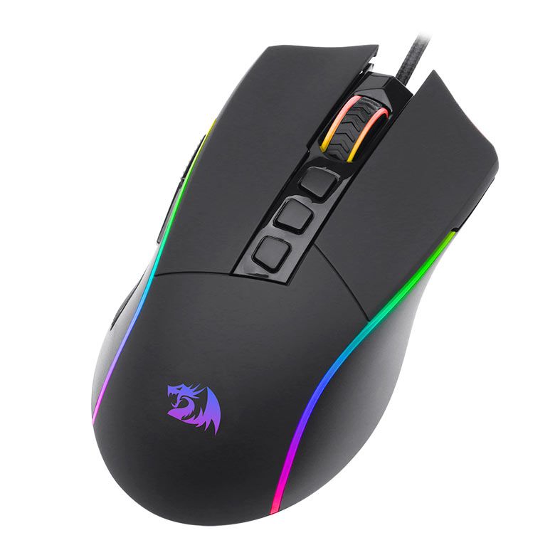 Mouse Gamer Redragon Plank , RGB, 16000DPI, 9 Botoes, USB, Preto, M812-RGB