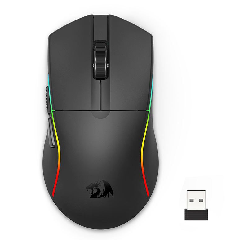 OPENBOX Mouse Gamer Redragon Deicide Pro, RGB, 26000DPI, 5 Botoes, Wireless, Preto, M816-PRO
