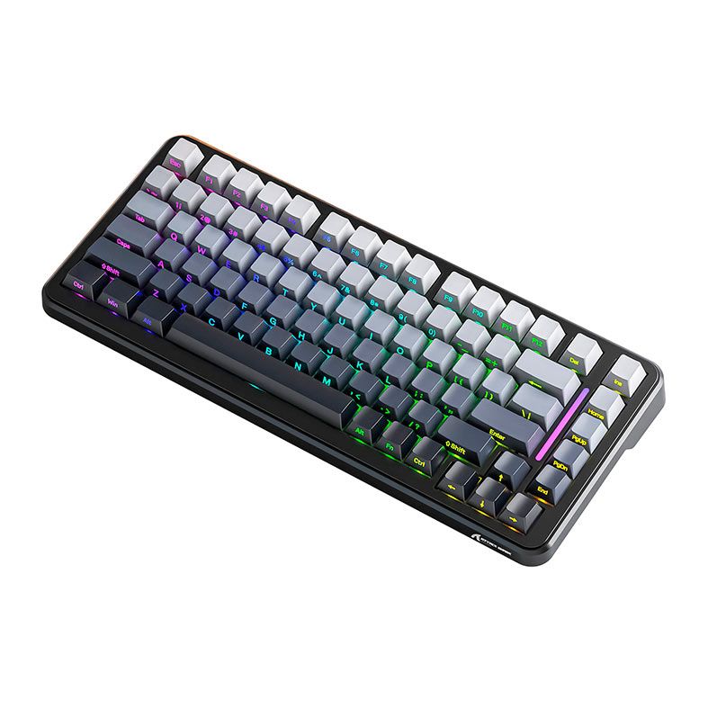 Teclado Mecanico Attack Shark M86, RGB, Switch Blueberry, Tri-Mode, Gradient Black, M86-GRADIENT-BLACK