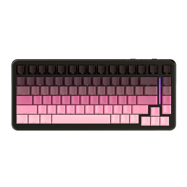 Teclado Mecanico Attack Shark M86, RGB, Switch Blueberry, Tri-Mode, Rosa, M86-PINK