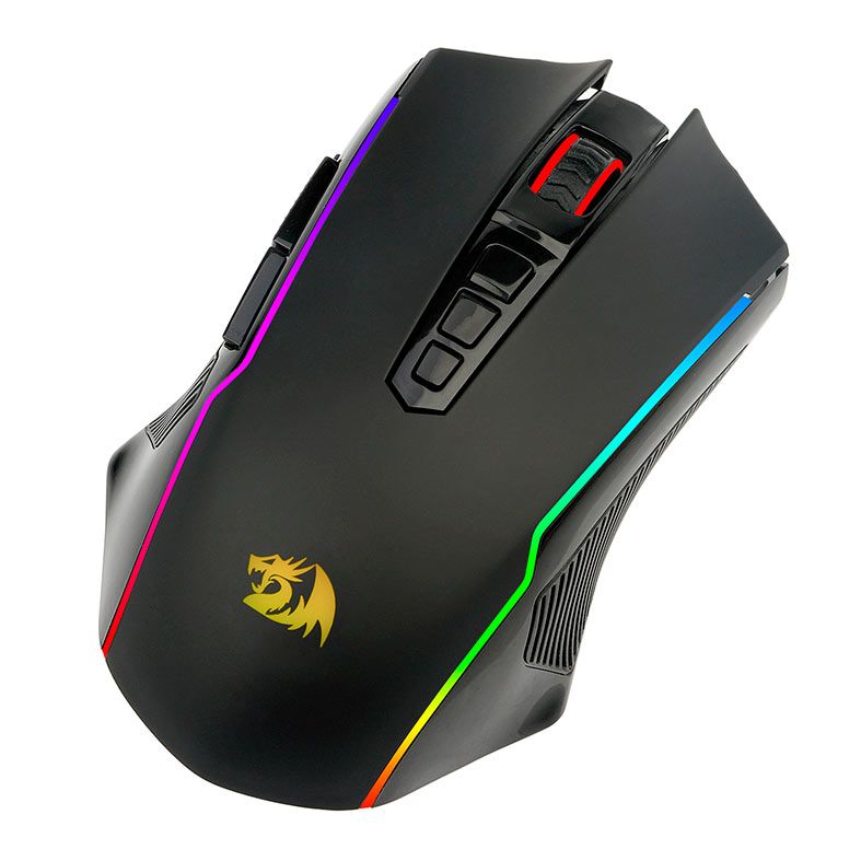 Mouse Gamer Redragon Nix, RGB, 10000DPI, 9 Botoes, Wireless, Preto, M914-RGB