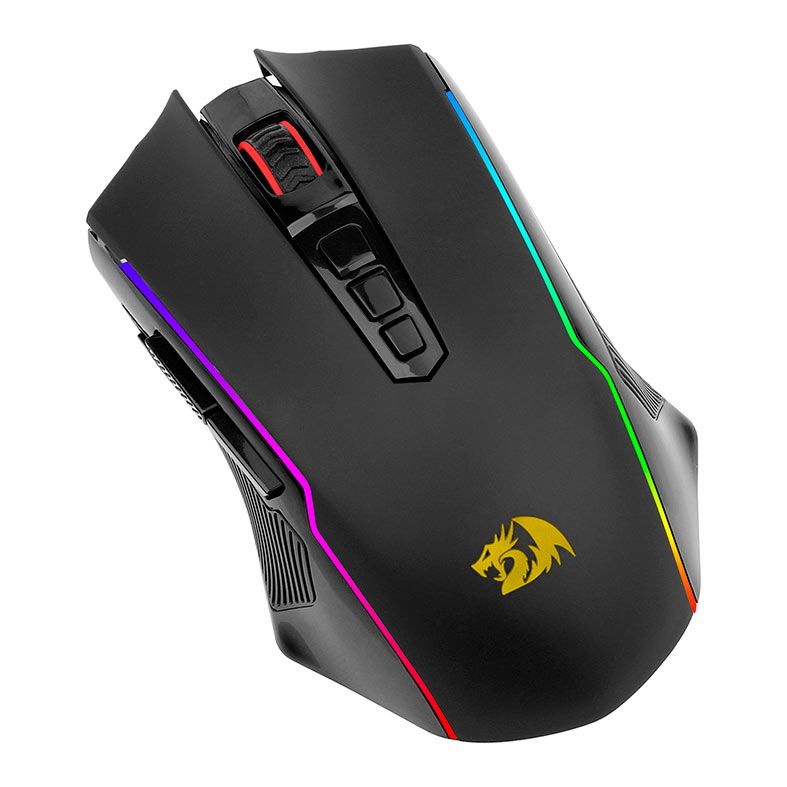 Mouse Gamer Redragon Nix, RGB, 10000DPI, 9 Botoes, Wireless, Preto, M914-RGB