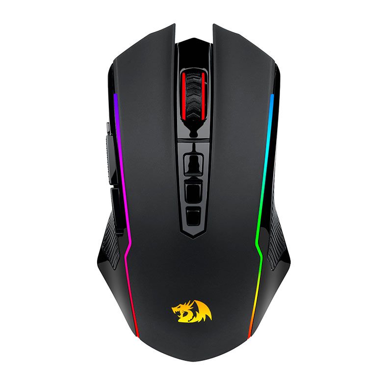 Mouse Gamer Redragon Nix, RGB, 10000DPI, 9 Botoes, Wireless, Preto