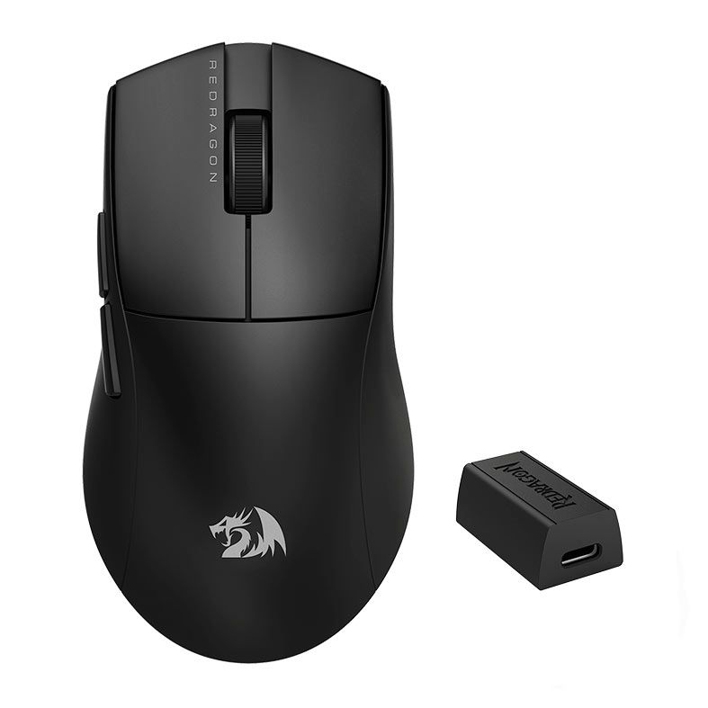 Mouse Gamer Redragon King Pro 4K, 26000DPI, 7 Botoes, Wireless, Preto, M916-PRO-4K