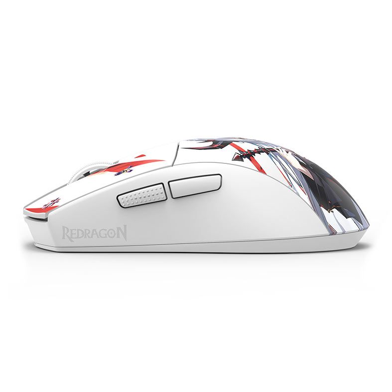 Mouse Gamer Redragon K1ng Pro, 26000DPI, 5 Botoes, Wireless, Branco, M916AK-PRO