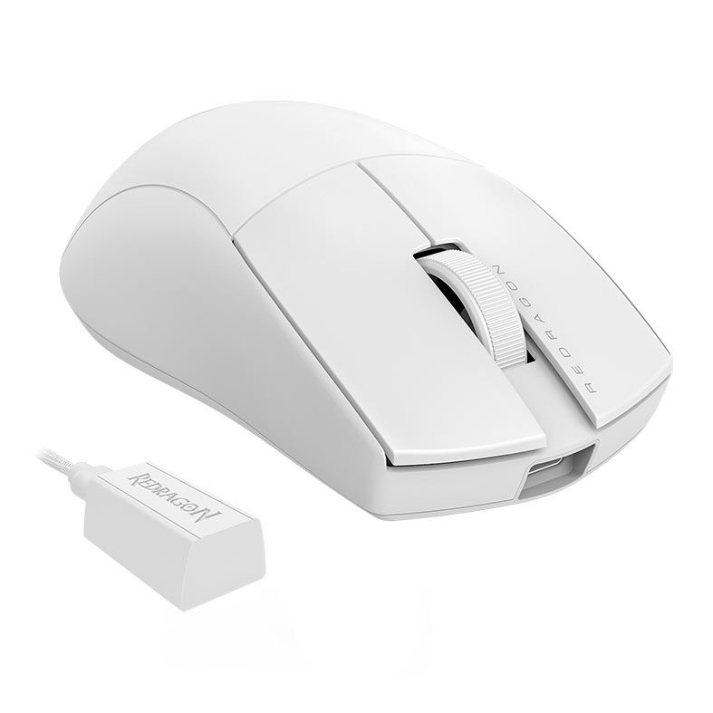 Mouse Gamer Redragon King Pro 4K, 26000DPI, 7 Botoes, Wireless, Branco, M916W-PRO-4K