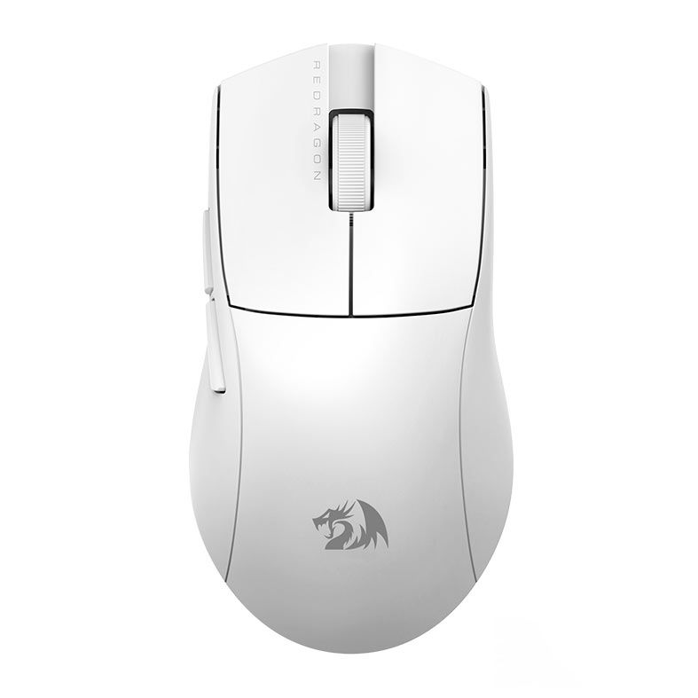 Mouse Gamer Redragon King Pro 4K, 26000DPI, 7 Botoes, Wireless, Branco, M916W-PRO-4K