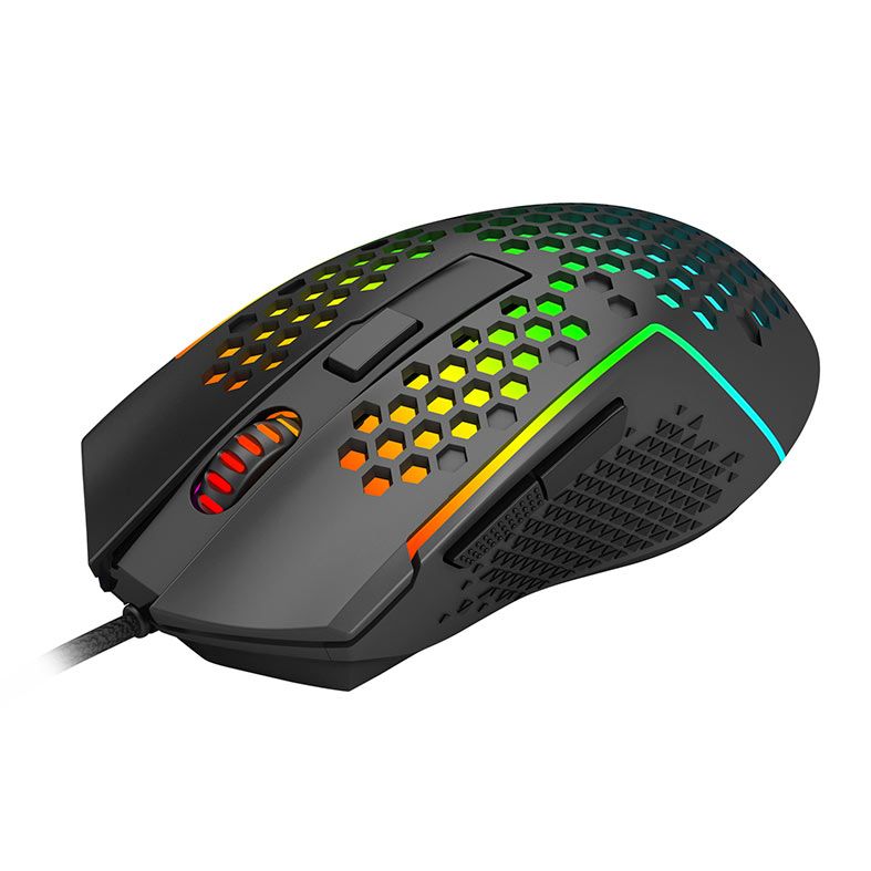 Mouse Gamer Redragon REAPING, RGB, 12400DPI, 6 Botoes, Preto, M987-K