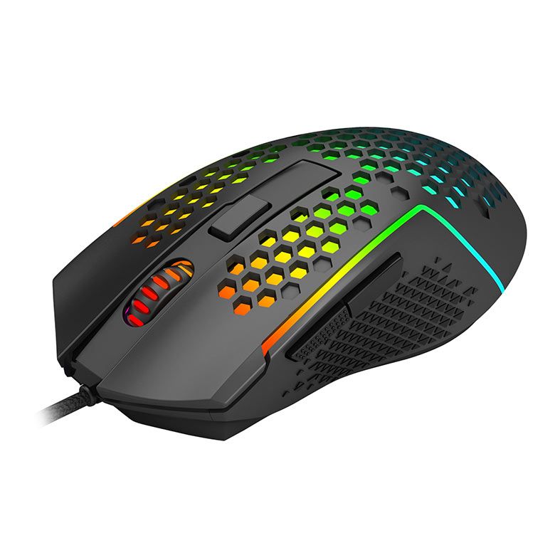 Mouse Gamer Redragon Reaping Plus, RGB, 32000DPI, 6 Botoes, Preto, M987P-K-V2