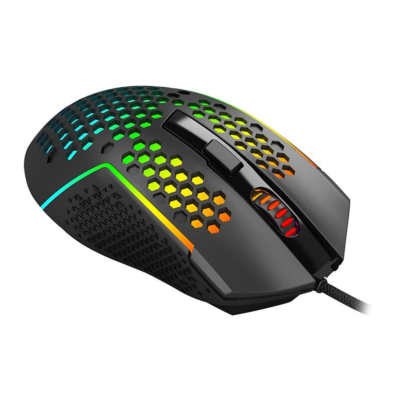 Mouse Gamer Redragon Reaping Plus, RGB, 32000DPI, 6 Botoes, Preto, M987P-K-V2