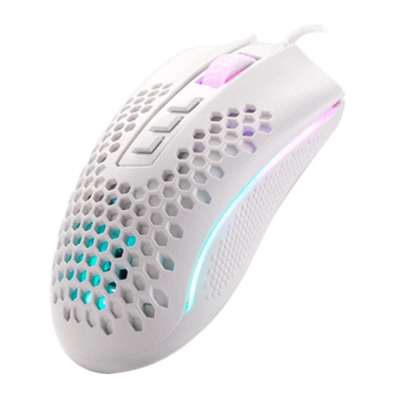 Mouse Gamer Redragon Storm Elite Lunar White RGB 16000DPI , M988W-RGB