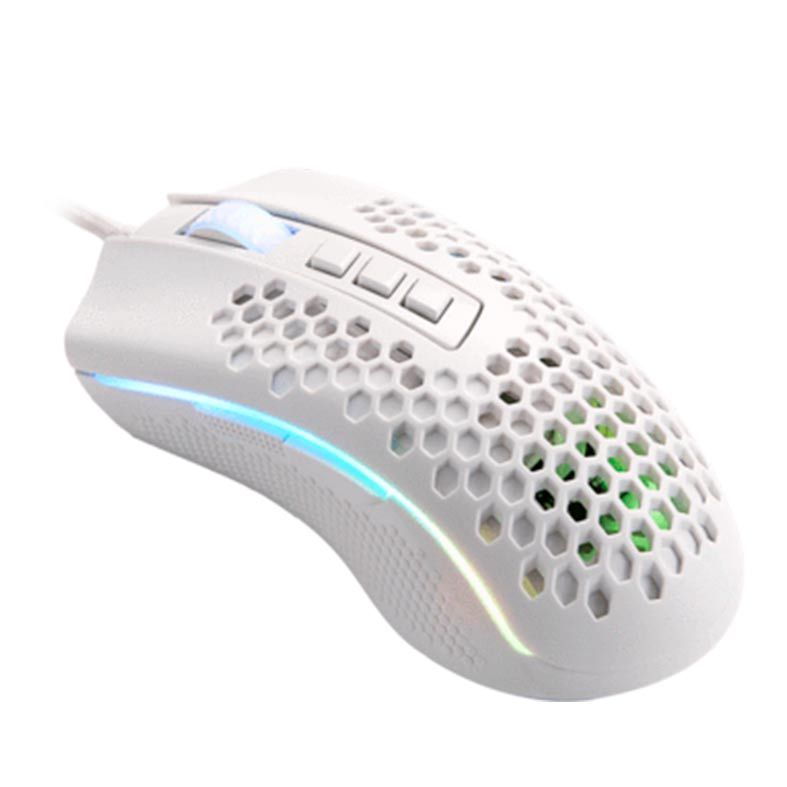 Mouse Gamer Redragon Storm Elite Lunar White RGB 16000DPI , M988W-RGB