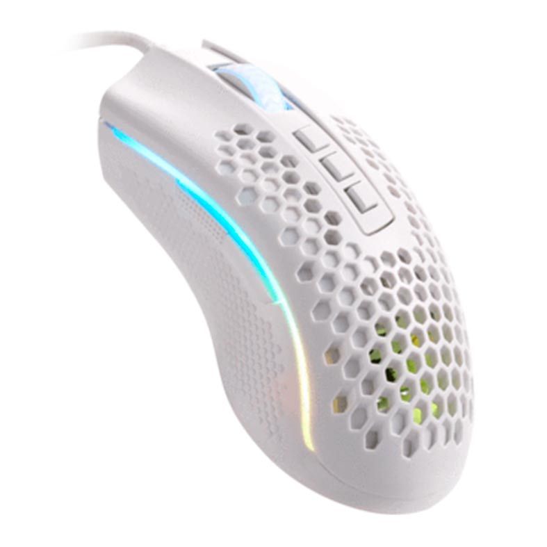 Mouse Gamer Redragon Storm Elite Lunar White RGB 16000DPI , M988W-RGB