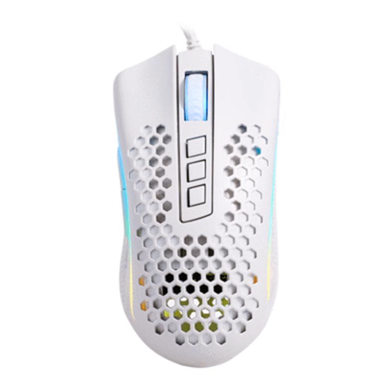 Mouse Gamer Redragon Storm Elite Lunar White RGB 16000DPI , M988W-RGB