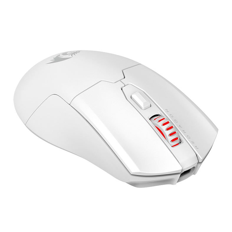 Mouse Gamer Redragon Fyzu Pro, Wireless, 26000DPI, 6 Botoes, Branco, M995W-PRO