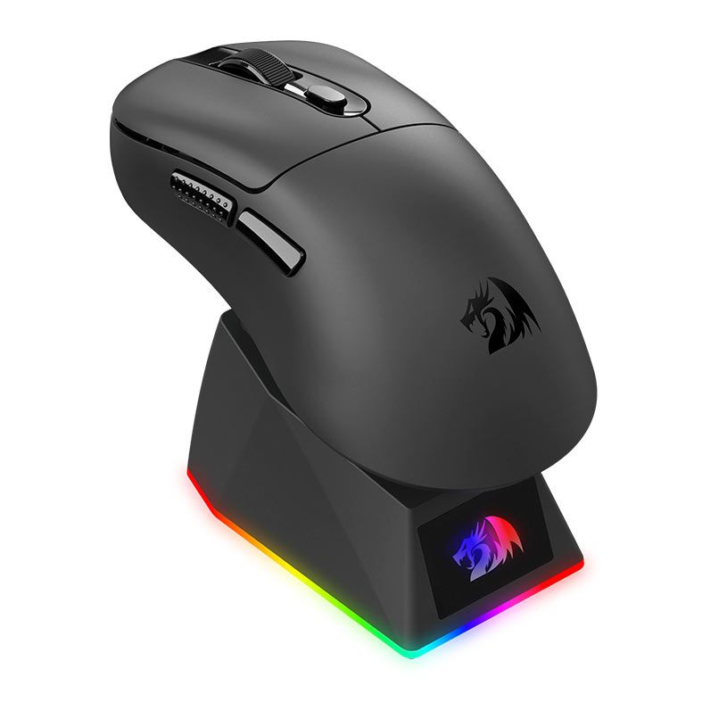 Mouse Gamer Redragon Ebony Standard, 24000DPI, 6 Botoes, Tri-Mode, Preto, M998-STD-1K