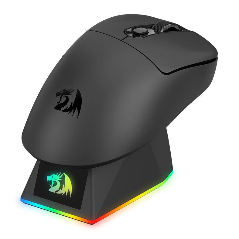 Mouse Gamer Redragon Ebony Standard, 24000DPI, 6 Botoes, Tri-Mode, Preto, M998-STD-1K