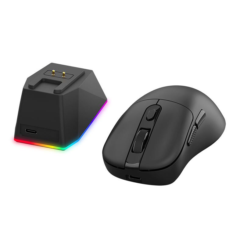 Mouse Gamer Redragon Ebony Standard, 24000DPI, 6 Botoes, Tri-Mode, Preto, M998-STD-1K