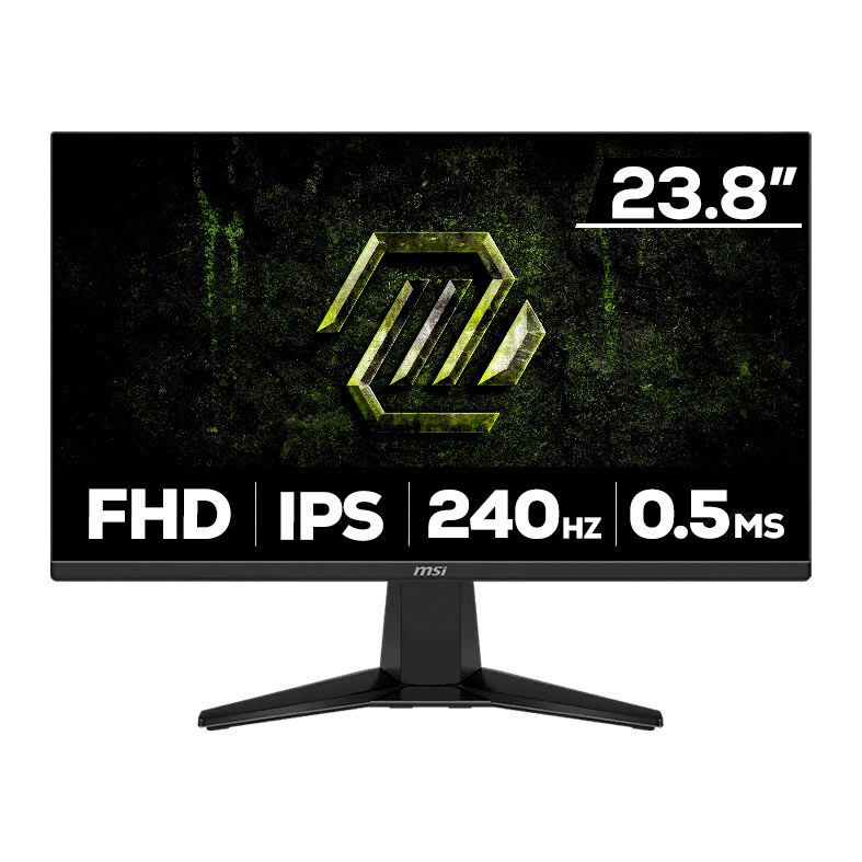 MSI MAG 245F X24 ゲーミングモニター Monitor Gamer MSI Mag, 23.8 Pol, IPS, FHD, 0.5ms, 240Hz, Adaptive