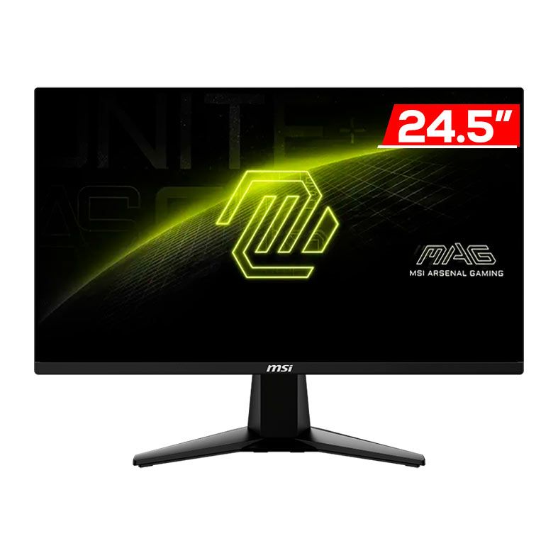 Monitor Gamer MSI MAG 255F E20, 24.5 Pol, IPS, FHD, 0.5ms, 200Hz, FreeSync Premium, HDMI/DP, MAG-255F-E20