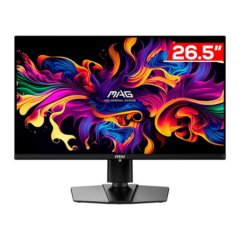 Monitor Gamer MSI MAG 271QP, 26.5 Pol, QD-OLED, WQHD, 0.03ms, 280Hz, FreeSync/G-Sync, HDMI/DP, MAG-271QP-QD-OLED-X28
