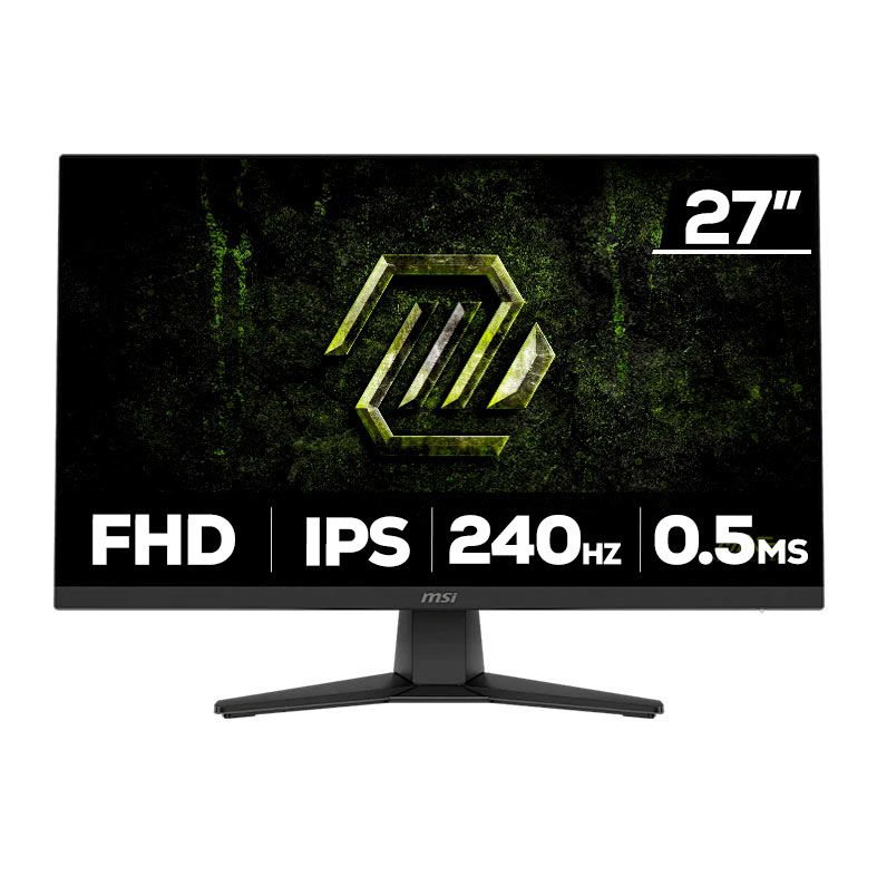 Monitor Gamer MSI Mag, 27 Pol, IPS, FHD, 0.5ms, 240Hz, FreeSync, HDMI/DP, MAG-272F-X24