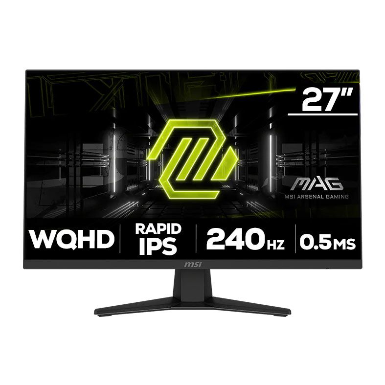 Monitor Gamer MSI MAG, 27 Pol, Rapid IPS, WQHD, 0.5ms, 240Hz, HDMI/DP, MAG-274QF-X24