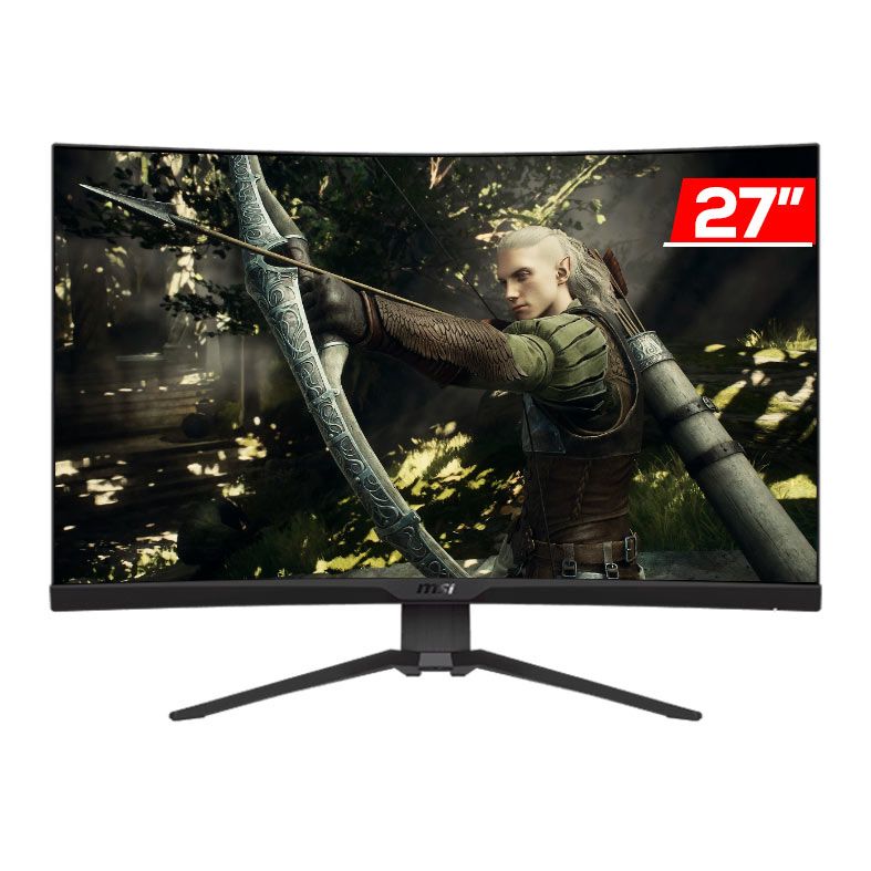Monitor Gamer MSI MAG275CQRF-QD, 27 Pol, Curvo, Rapid VA, WQHD, 1ms, 170Hz, FreeSync Premium, HDMI/DP, MAG-275CQRF-QD