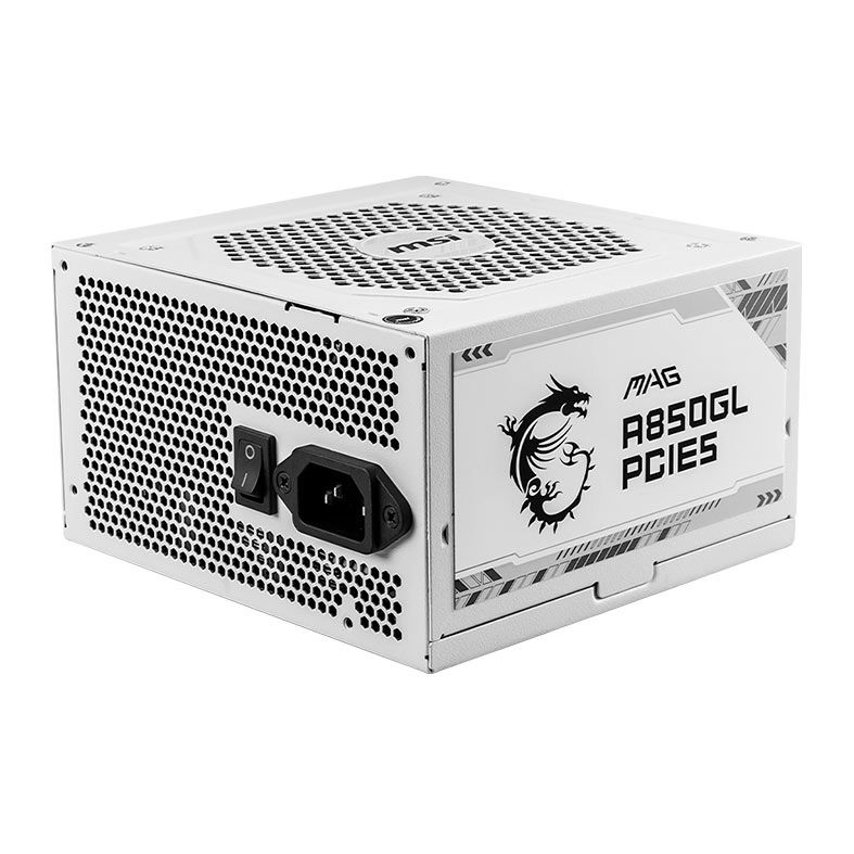 Fonte MSI MAG A850GL, 850W, Full-Modular, 80 Plus Gold, Branco, MAG-A850GL-PCIE5-WH