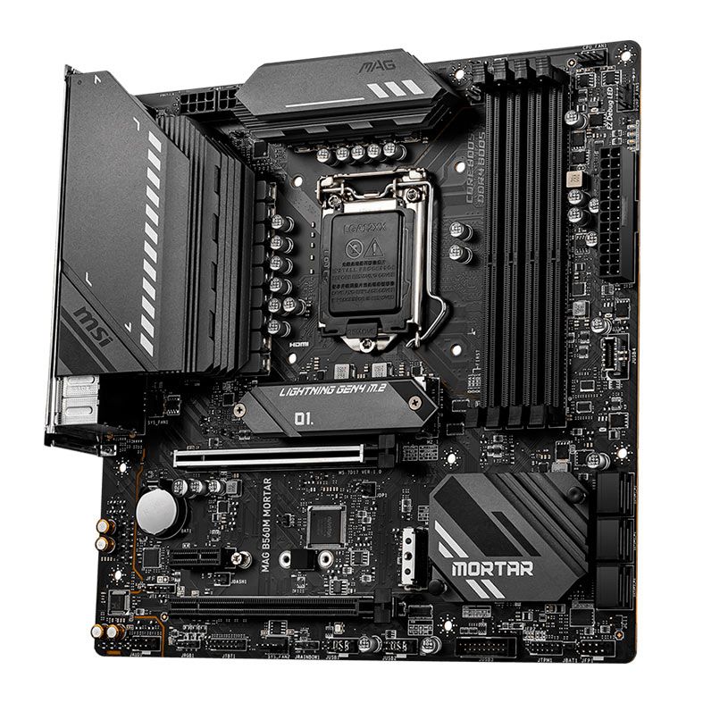 Placa Mae MSI MAG B560M MORTAR, DDR4, Socket LGA 1200, M-ATX, Chipset Intel B560, MAG-B560M-MORTAR
