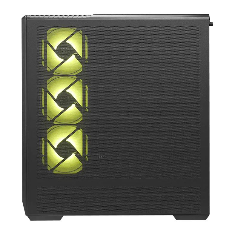 Gabinete Gamer MSI MAG Pano 130R PZ, ARGB, Mid-Tower, Lateral de Vidro, Com 4 Fans, Preto, MAG-PANO-130R-PZ-BLACK