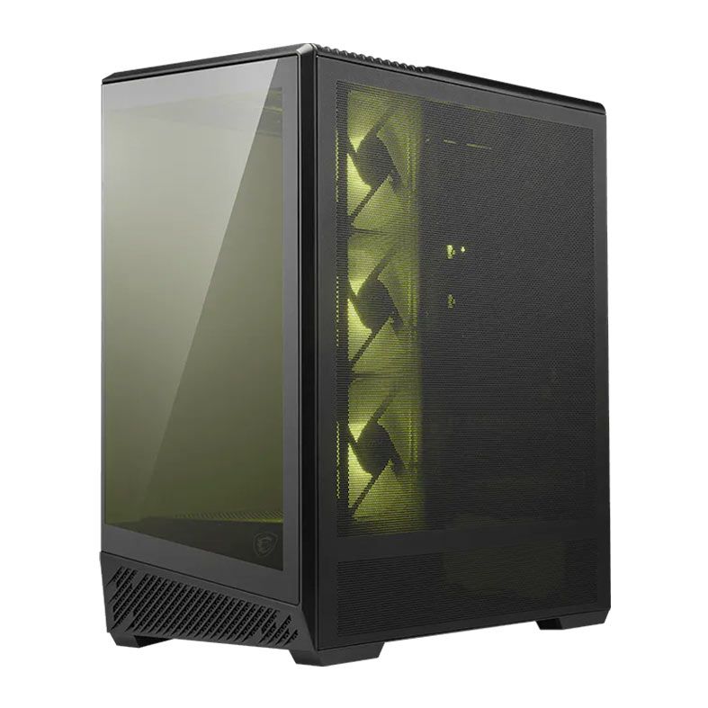Gabinete Gamer MSI MAG Pano 130R PZ, ARGB, Mid-Tower, Lateral de Vidro, Com 4 Fans, Preto, MAG-PANO-130R-PZ-BLACK