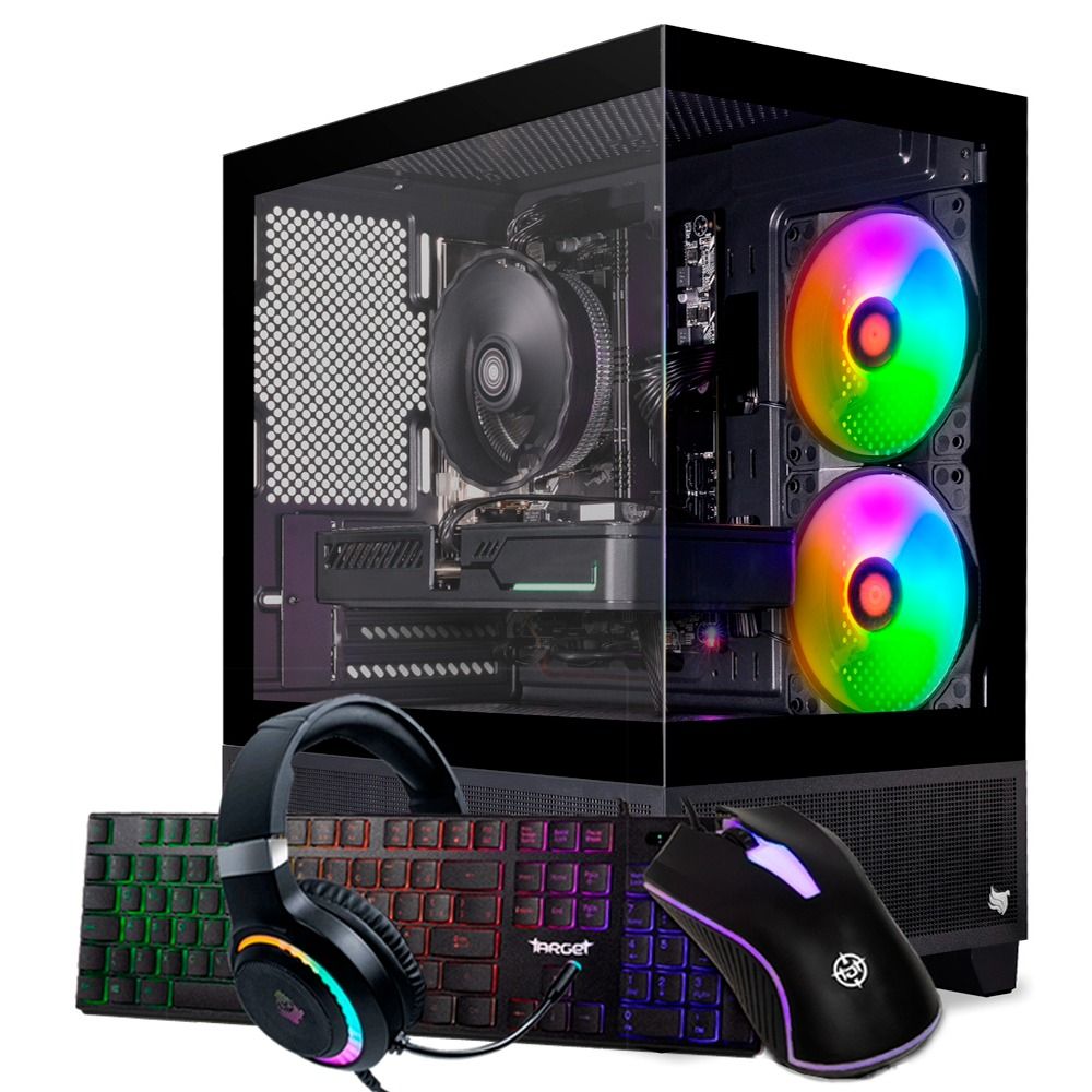 PC Gamer Pichau Wanadi V, Intel i3-8100, Radeon RX 580 8GB, 16GB DDR4, SSD 480GB + Kit Periféricos