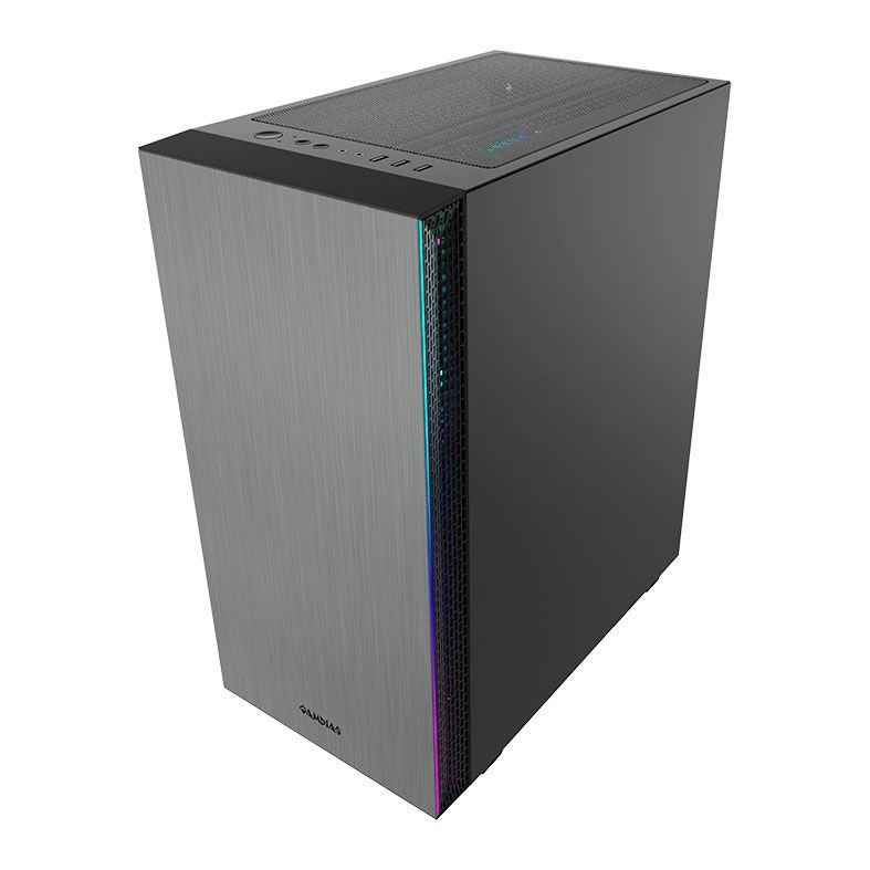 Gabinete Gamer Gamdias Mars E1 Lateral Vidro Temp Preto, MARS E1