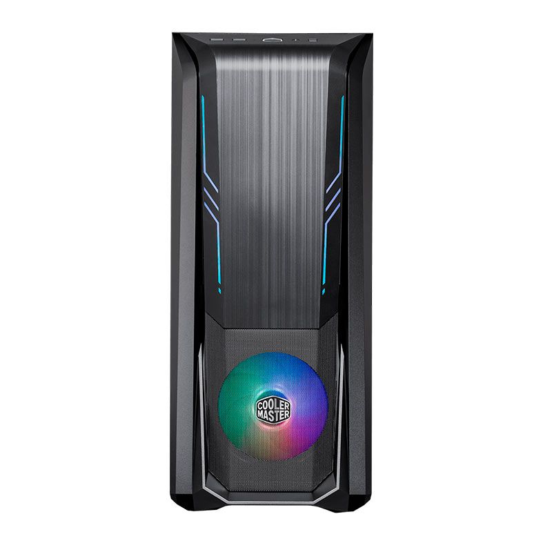 Gabinete Gamer Cooler Master Masterbox 500, ARGB, Mid-Tower, Lateral de Vidro, Com 2 Fans, Preto, MB500-KGNN-S00